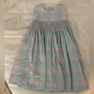 Girls Little English Palm Beach Plaid Dress size 6